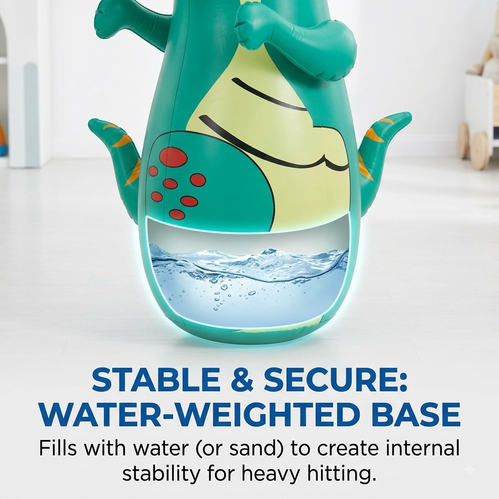 Free-Standing Bounce-Back Roly-Poly Toy for Kids & Adults