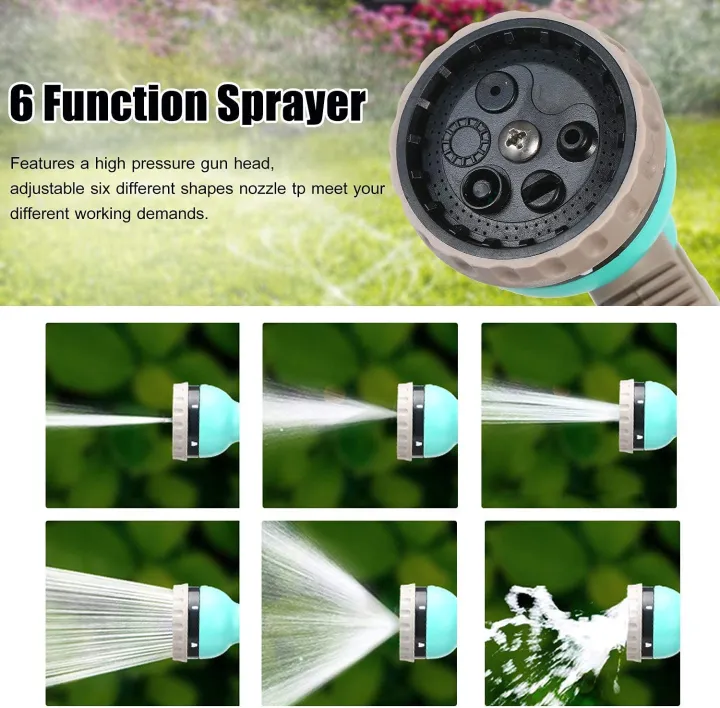 360° Rotating Garden Hose Reel – 200 Ft Water Hose Reel with Retractable Watering Set