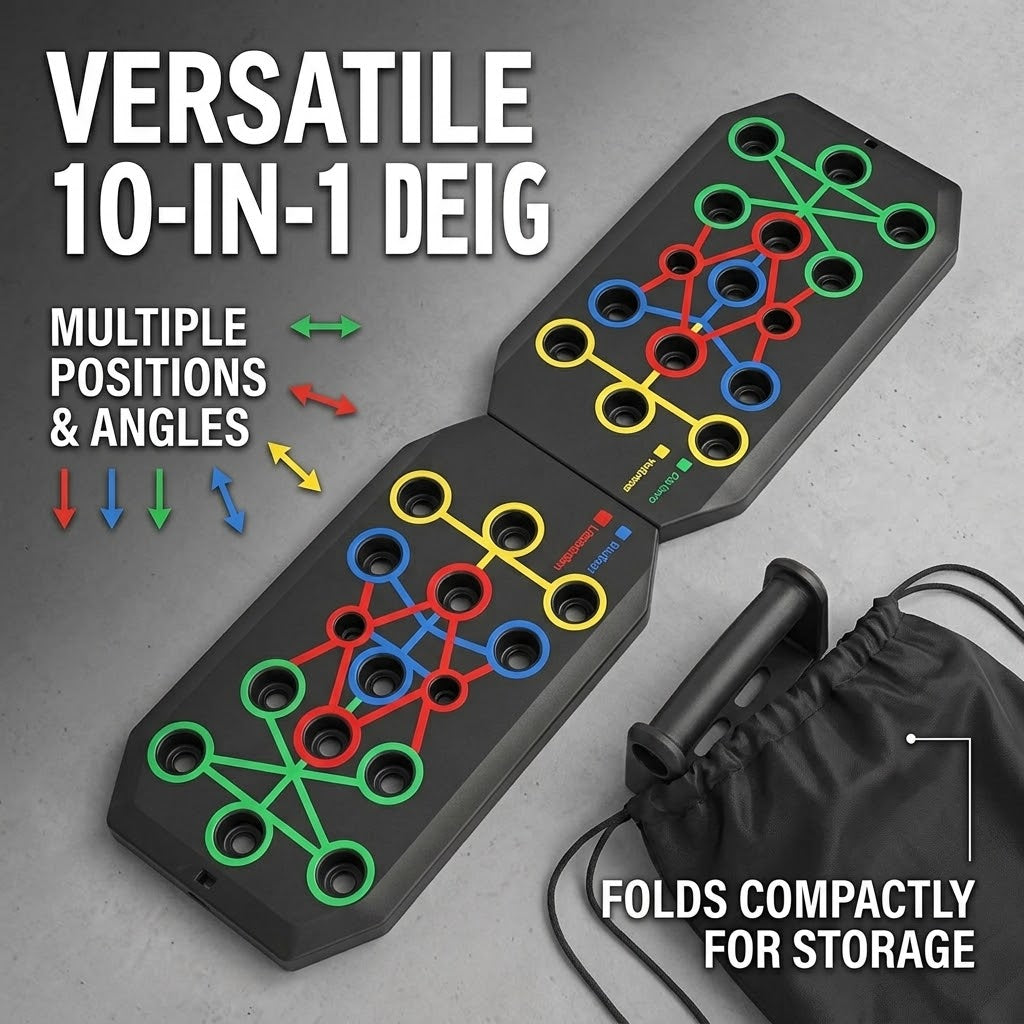 Portable Push-Up Board – Adjustable Home Workout Exercise Equipment