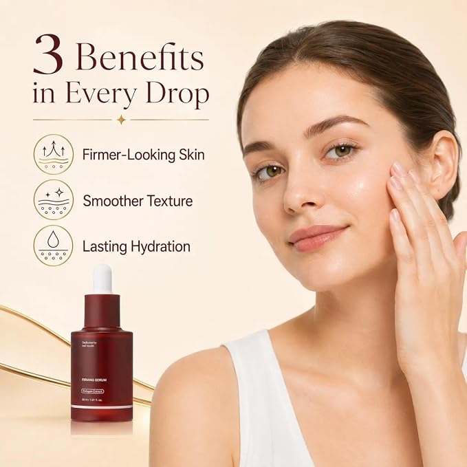 Firming Serum – Peptide & Collagen Facial and Neck Care for Wrinkles,Elasticity,Pores