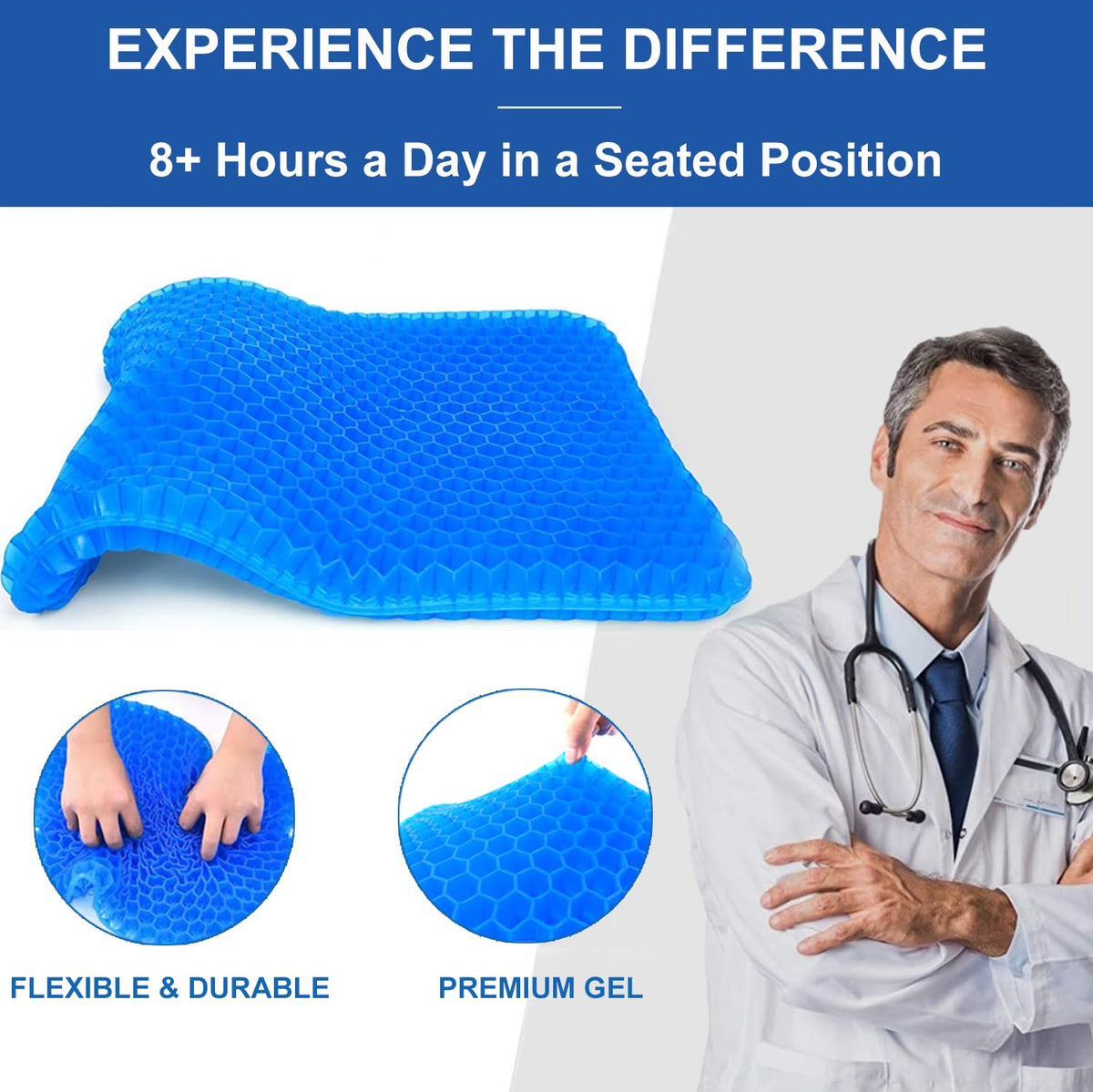 Gel Cushion – Pain Relief & Support for Long Sitting Hours