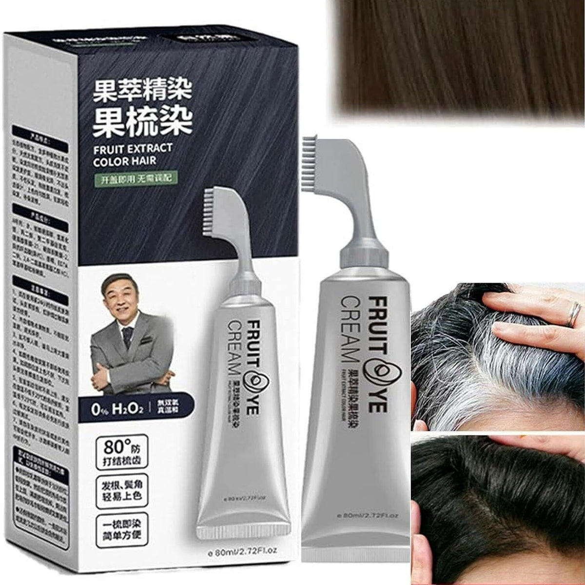 Fruit Essence Hair Dyeing Comb