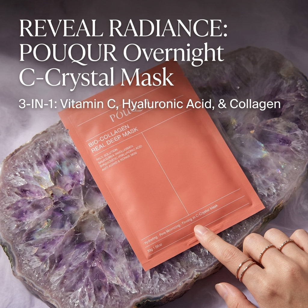 Vitamin C Hydrogel Face Mask – Hyaluronic Acid Overnight Anti-Aging Hydrating Sheet