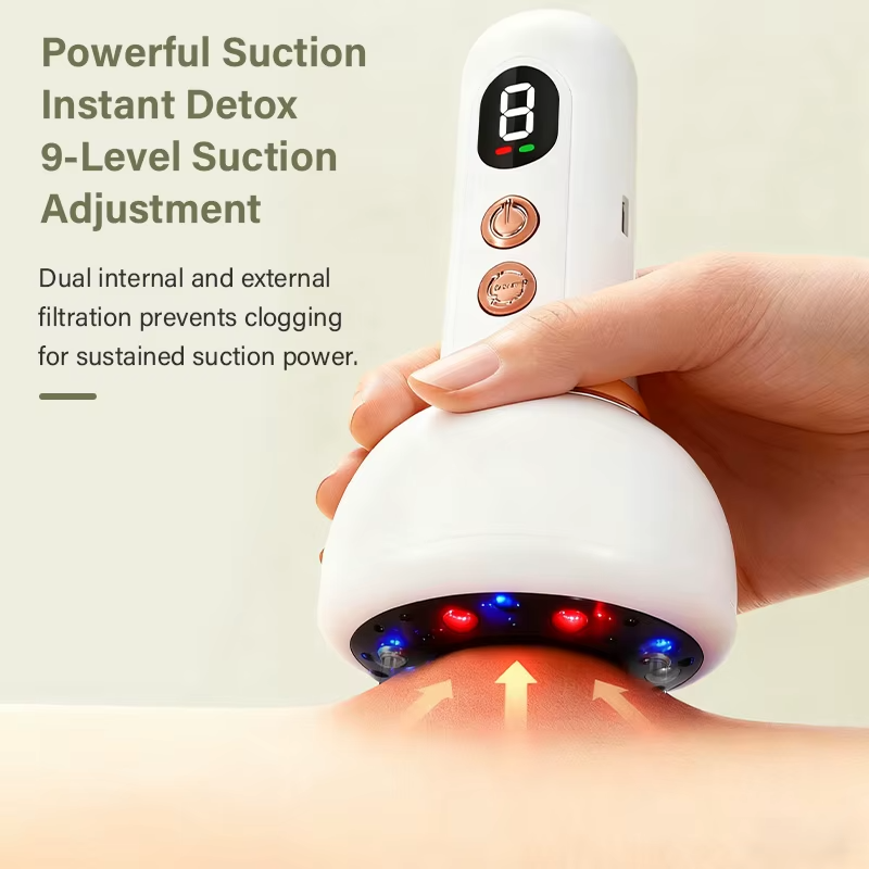 9-Speed Electric Cupping Massager – Rechargeable Body Scraping & Massage Tool