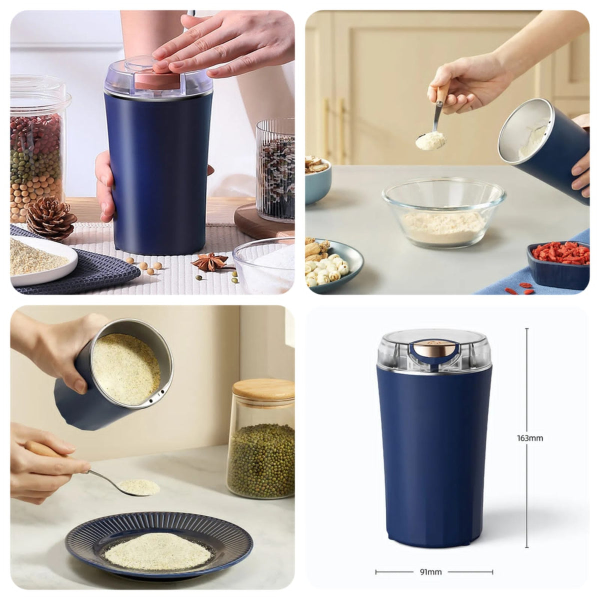 Original Portable Electric Grinder – Compact & Powerful for Spices & Herbs