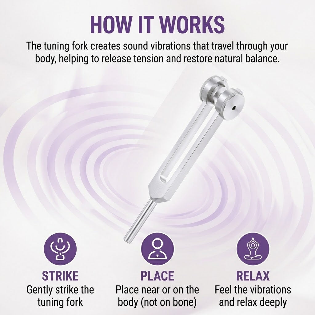 Sound Therapy Tuning Fork Set – Frequency Wellness & Relaxation Tool