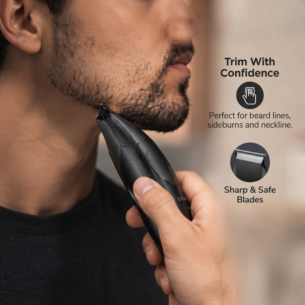 Cordless Hummingbird Body Hair Trimmer – USB Rechargeable Electric Clipper