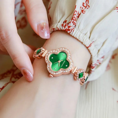Luxury Quartz Watch with Diamond Bracelet.