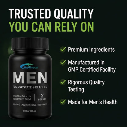 Men's Prostate Support Capsules Saw Palmetto Herbal Supplement