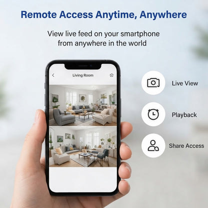 Wireless Security Camera HD Night Vision, Motion Detection