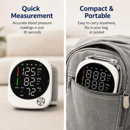 Digital Wrist Blood Pressure LCD Display Automatic Monitor