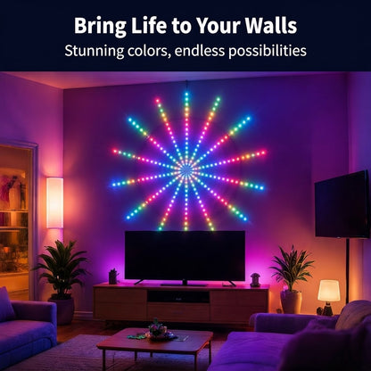 RGB Fireworks LED Lights – USB Remote Control Strip Lights