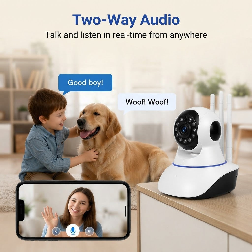 Wireless Security Camera HD Night Vision, Motion Detection