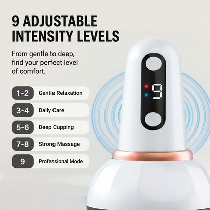 9-Speed Electric Cupping Massager – Rechargeable Body Scraping & Massage Tool