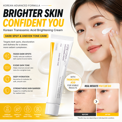 Korean Tranexamic Acid Brightening Cream for Dark Spot & Uneven Tone