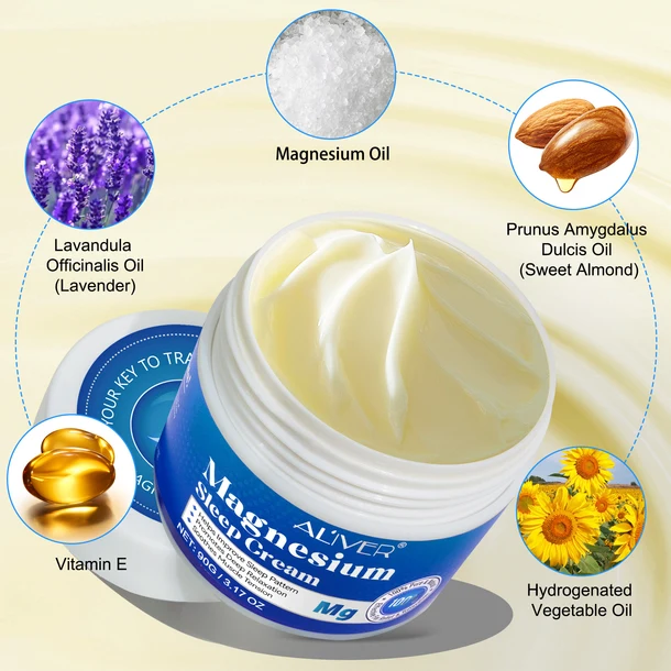 Cooling Magnesium Relief Cream – Magnesium Chloride & Niacinamide Botanical Muscle Rub