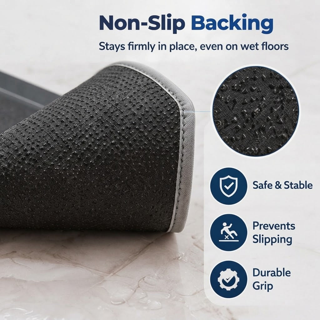 Kitchen Mat Set Non-Slip Water & Oil Absorbent Mats