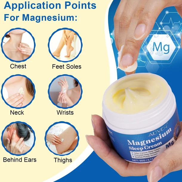 Cooling Magnesium Relief Cream – Magnesium Chloride & Niacinamide Botanical Muscle Rub