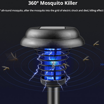 2-in-1 Solar Garden LED Lamp – Outdoor Solar Bug Zapper & Mosquito Killer