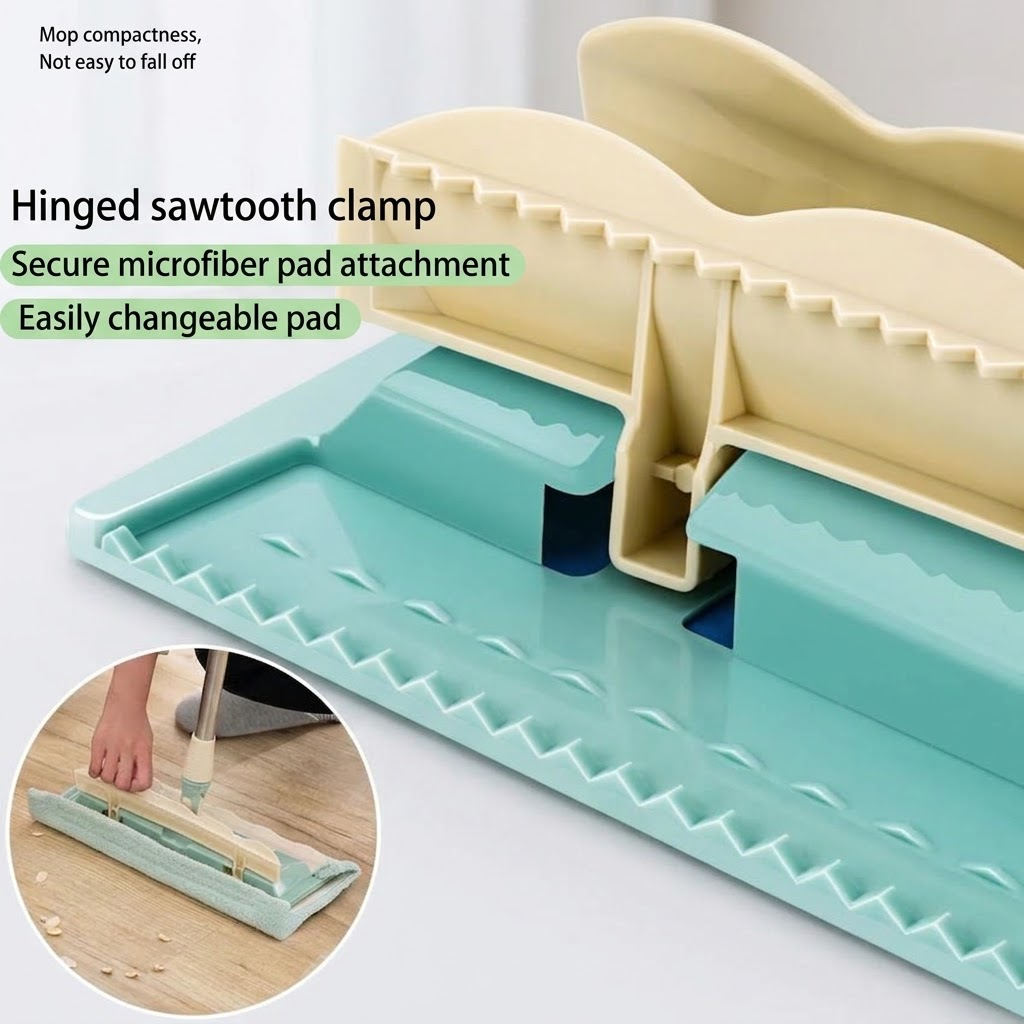 Modern Wet & Dry Microfiber Floor Mop – Home Cleaning Mop with Reusable Cleaning Cloth
