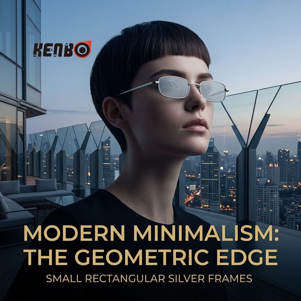 Kenbo Retro Rectangular Sunglasses – Small Metal Frame Fashion Eyewear for Men & Women