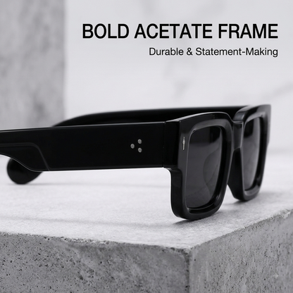 New Fashion Small Square Sunglasses for Women &Men – Retro Thick Frame UV400 Shades