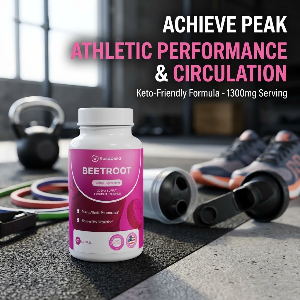 Vegan Beetroot Capsules – 398mg Natural Beetroot Supplement with Vitamin C