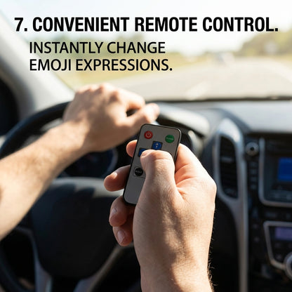 Window LED Ambient Display Light – Dynamic Emoticon Sign & Decorative Car Light Kit