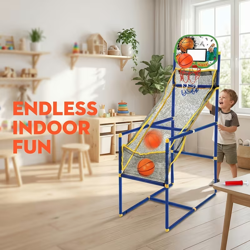 Adjustable Kids Basketball Training Set – Portable Hoop & Skills Practice