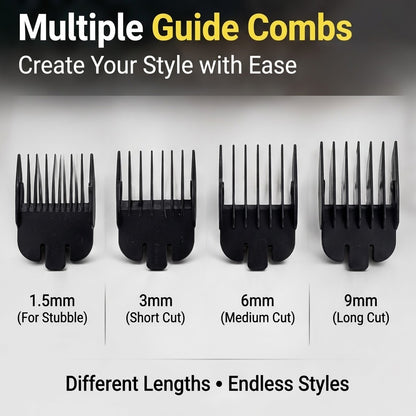 Men’s 5W Hair Trimmer – Stainless Steel Blade Gradient Clipper