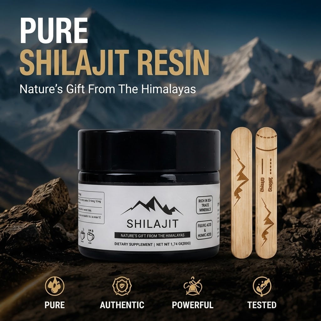 Pure Shilajit Resin Food Grade Fulvic Acid Mineral-Rich Plant Extract