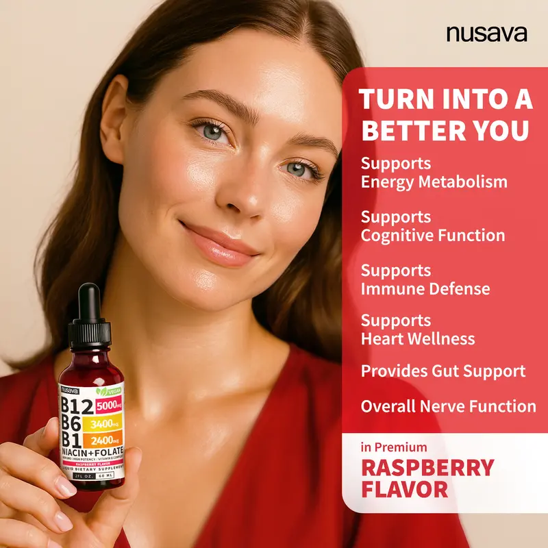 Vitamin B Complex Liquid Drops – B-Complex Herbal Supplement for Energy & Daily Wellness