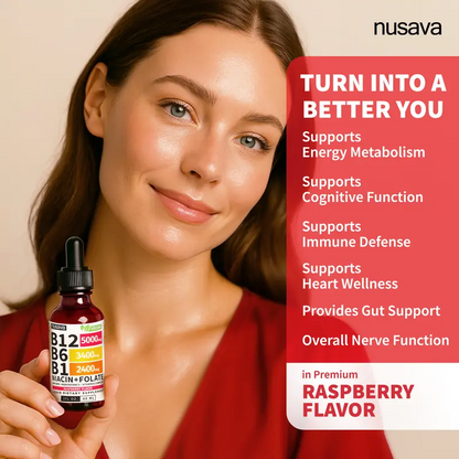 Vitamin B Complex Liquid Drops – B-Complex Herbal Supplement for Energy & Daily Wellness