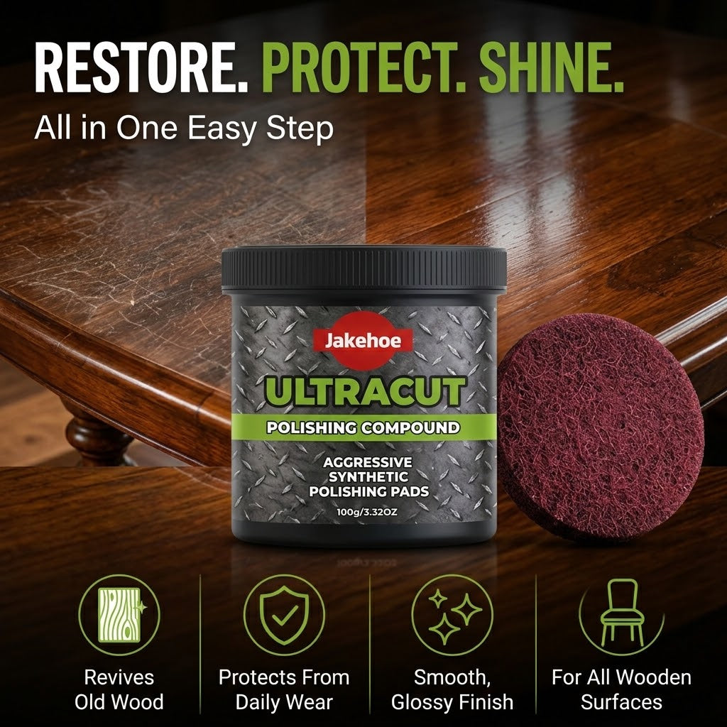 Furniture Polishing Paste – Cleans, Restores & Shines Wood Surfaces