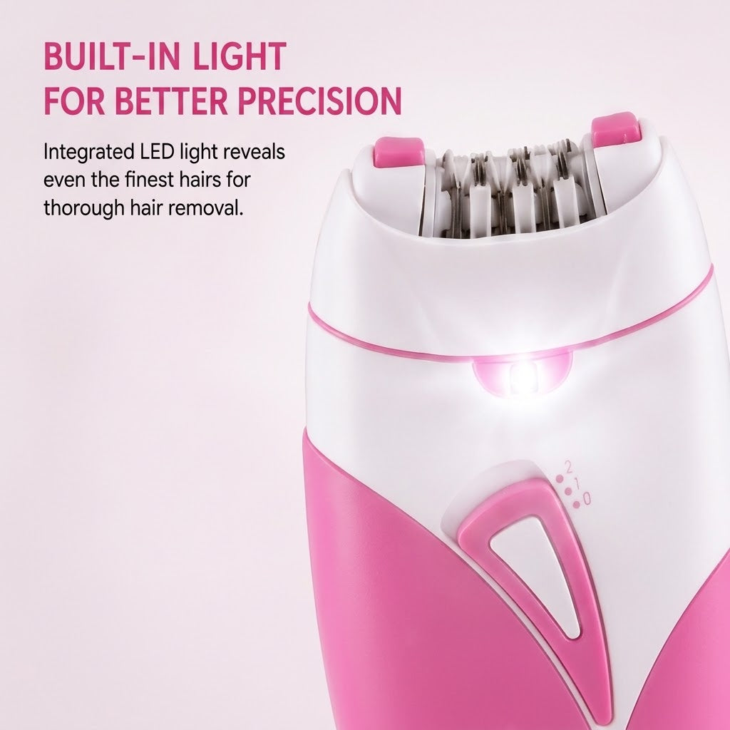 Women's Rechargeable Epilator – USB Electric Hair Remover with Trimmer