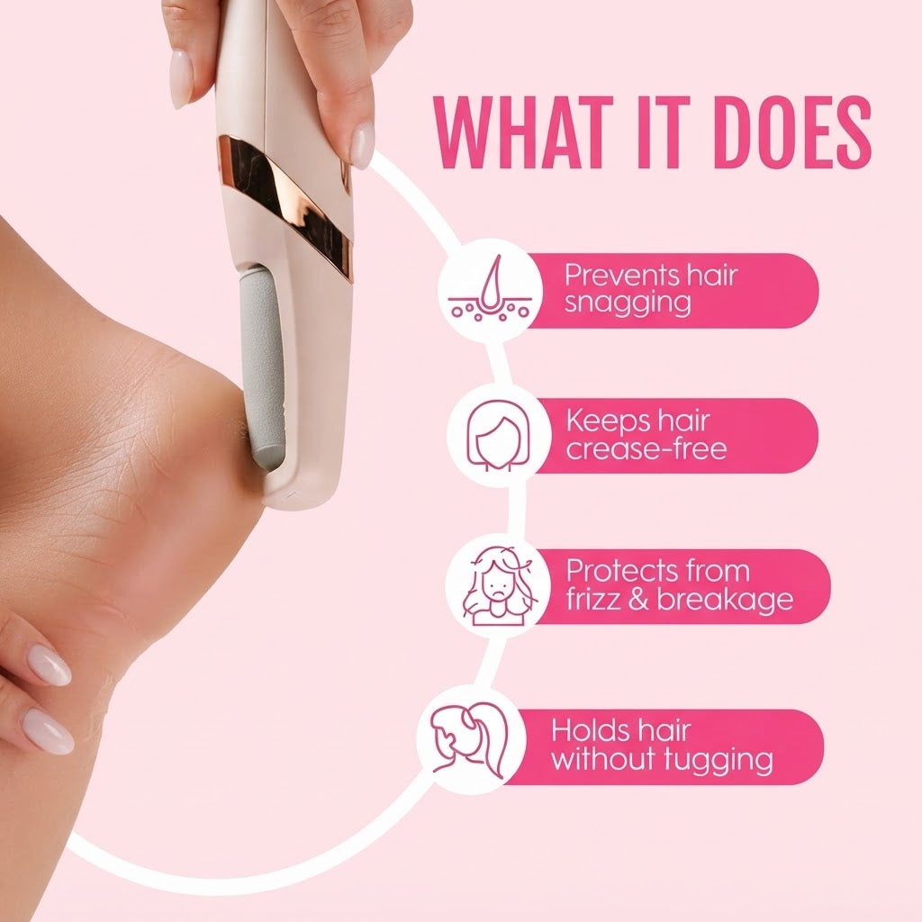 Electric Foot File Callus Remover with Coarse & Fine Grinding Heads