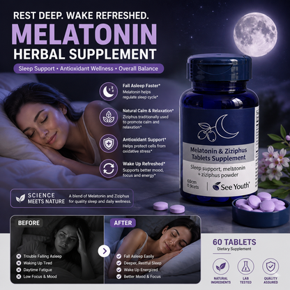 Melatonin Herbal Supplement Tablets