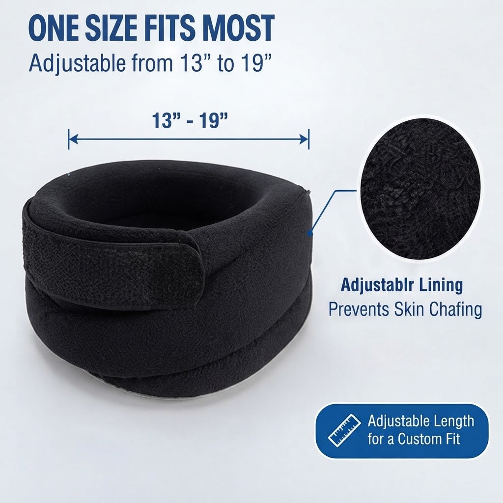 Three-Layer Foam Adjustable Cervical Neck Collar for Neck Support