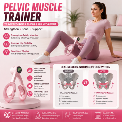 Pelvic Muscle Trainer for Hip Lifting & Inner Thigh Strengthening