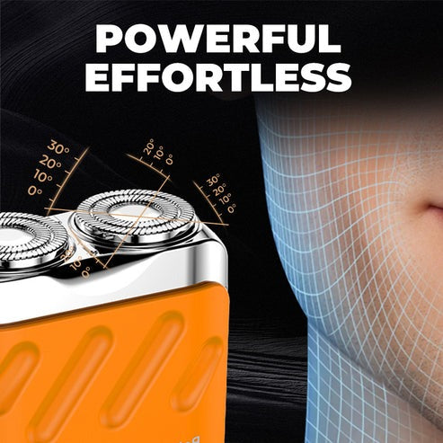 Portable Rotary Dual Ring Electric Shaver – Smooth & Convenient Grooming
