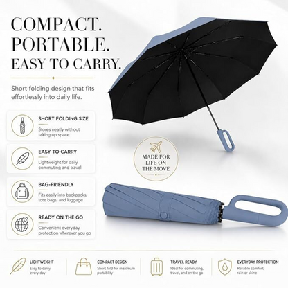 Automatic Large Umbrella – Oversized Canopy with Reinforced Frame, Thickened Fabric &amp; Dual-Use Design