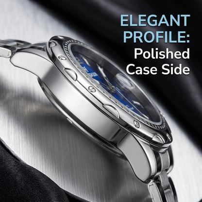Men’s Quartz Watch – Waterproof Stainless Steel Business Wristwatch with Date Display