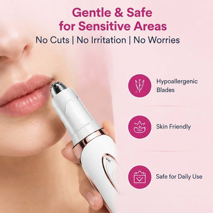 4-Head Electric Ladies Trimmer for Gentle Hair Removal