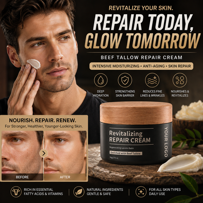 Beef Tallow Repair Cream – Intensive Moisturizing Anti-Aging Skin Care