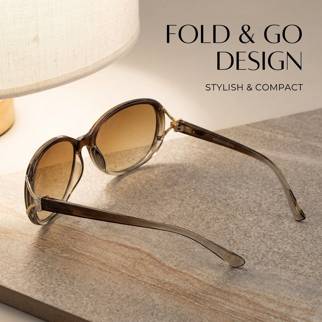 Fox Large-Frame Sunglasses – UV400 PC Lens Full-Rim Unisex Fashion Eyewear
