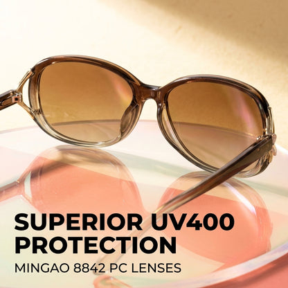 Fox Large-Frame Sunglasses – UV400 PC Lens Full-Rim Unisex Fashion Eyewear