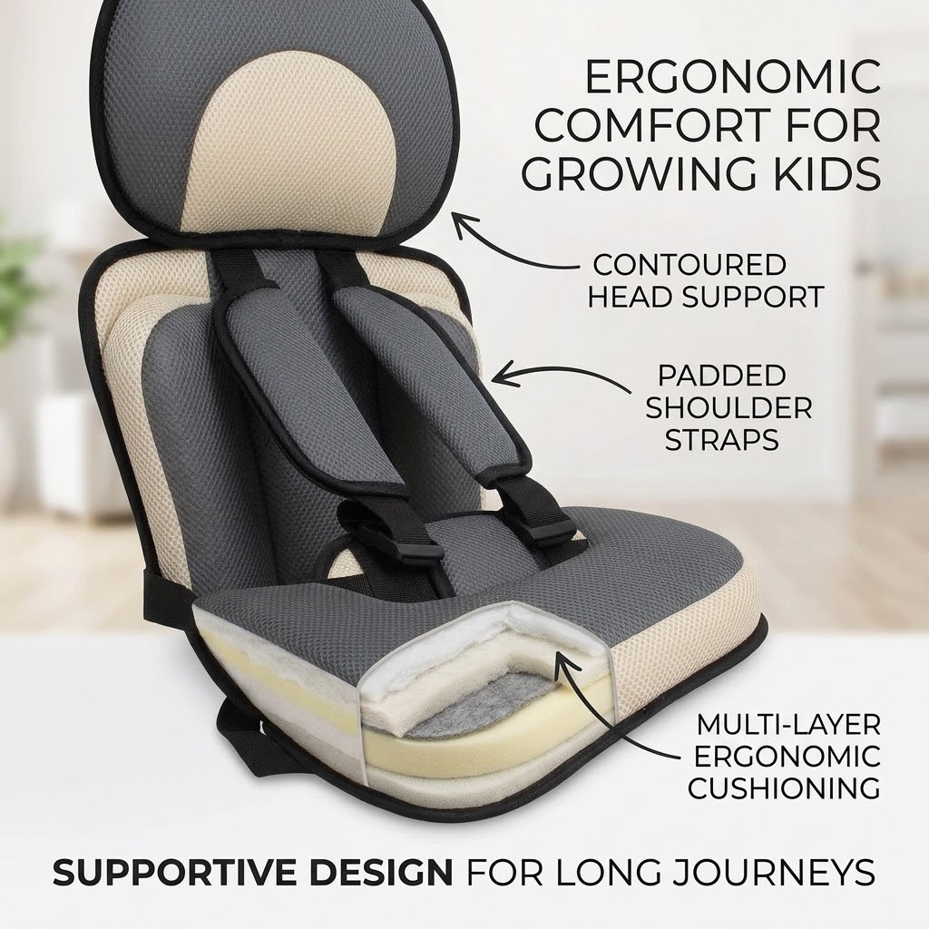 Lightweight Kids Portable Seat – Anti-Slip Outdoor Travel Chair with Removable Design