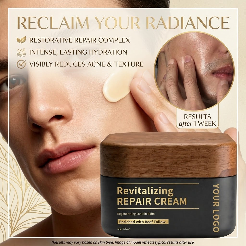 Beef Tallow Repair Cream – Intensive Moisturizing Anti-Aging Skin Care