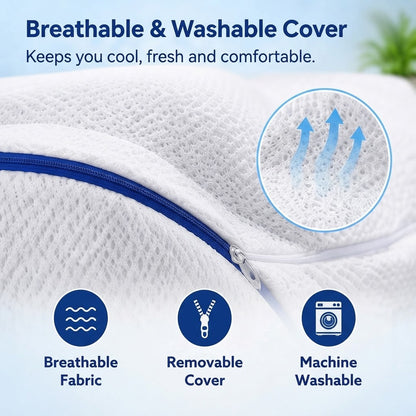 Memory Foam Leg Pillow – Slow-Rebound Knee Support for Side Sleepers