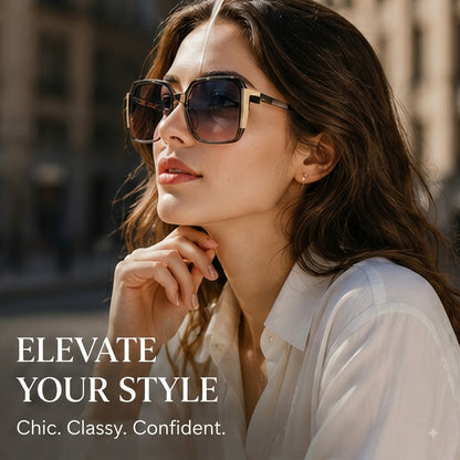 Retro Square UV Protection Sunglasses for Women